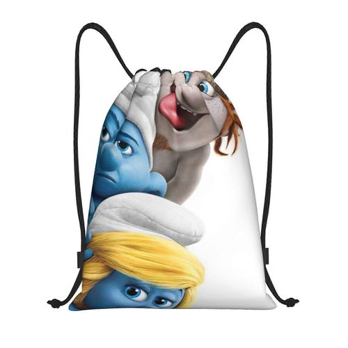 Les Schtroumpfs Sac  Dos  Cordon De Serrage, Sac De Sport, Sac De Sport Pour Le Yoga, La Natation, Sac  Bandoulire - Yq1261