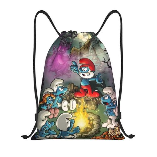 Les Schtroumpfs Sac  Dos  Cordon De Serrage, Sac De Sport, Sac De Sport Pour Le Yoga, La Natation, Sac  Bandoulire - Yq1367