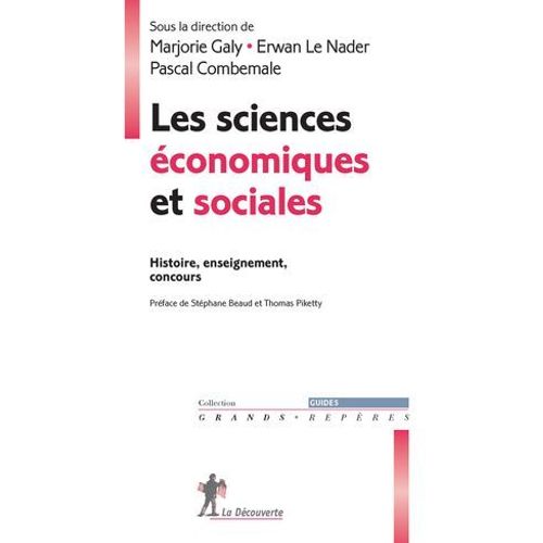 Les Sciences conomiques Et Sociales - Histoire, Enseignement, Concours  