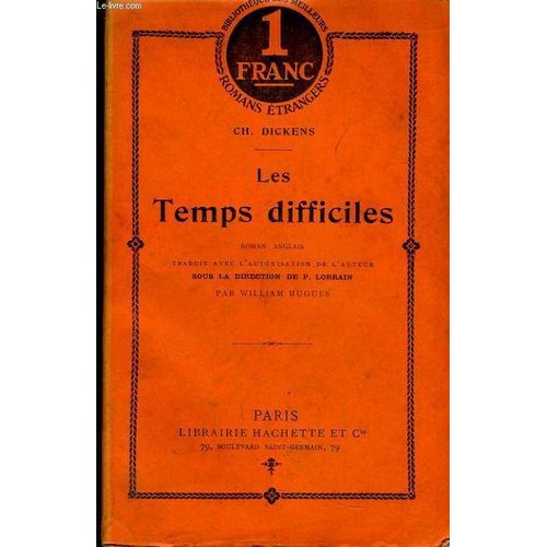 Les Temps Difficiles   de CHARLES DICKENS
