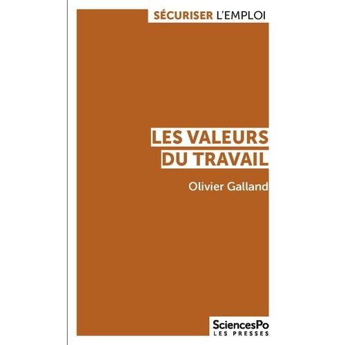 Les Valeurs Du Travail - Contrastes Et volutions En France Et Dans Les Pays Dvelopps   de Galland Olivier  Format Beau livre 