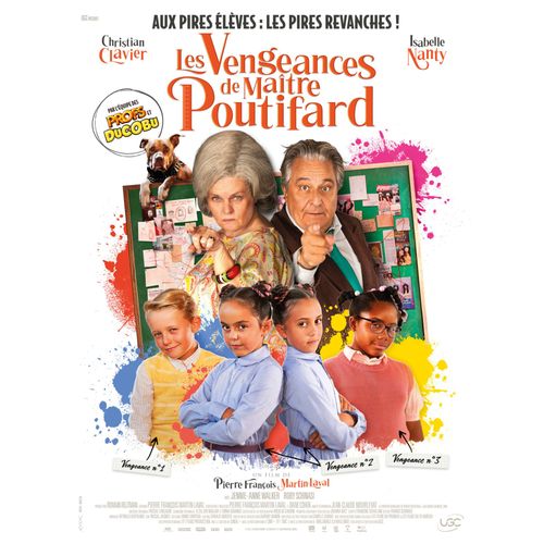 Les Vengeances De Matre Poutifard - Affiche Originale De Cinma - Format 40x60 Cm - Un Film De Pierre-Franois Martin-Laval Avec Christian Clavier, Isabelle Nanty, Gabrielle Lazure - 2023