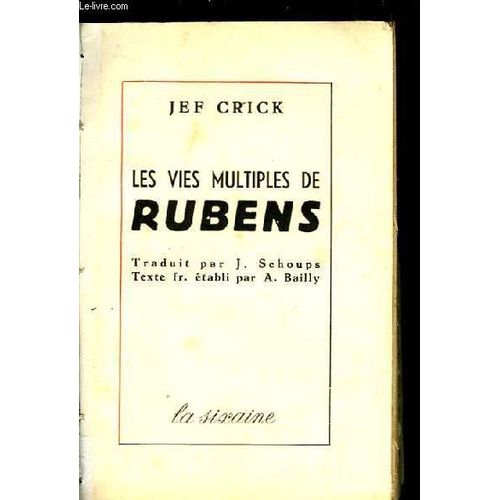 Les Vies Multiples De Rubens de Crick Jef