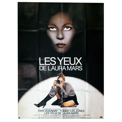 Les Yeux De Laura Mars (Eyes Of Laura Mars) - Vritable Affiche De Cinma Plie - Format 120x160 Cm - De Irvin Kershner Avec Faye Dunaway, Tommy Lee Jones, Brad Dourif, Raul Julia - 1978