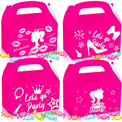 Let's Go Party Supplies Bote  Bonbons Rose Bote  Let's Go Treat Bags Goodie Bags For Birthday Party Bridal Shower