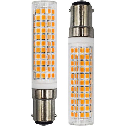 Letnerny-Lot De 2 Ampoules Led B15d 7w 100w quivalent Halogne Sbc Petites Ampoules Led  Baonnette  Intensit Variable 230v Blanc Chaud 3000k Pour Lampe Sur Sol