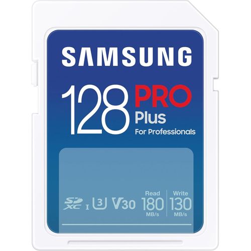 LETNERNY-Pro Plus Carte Mmoire Sd (Mb-Sd128S/Eu), 128 Go, Uhs-I U3, Full Hd Et 4K Uhd, 180 Mo/S En Lecture Et 130 Mo/S En criture