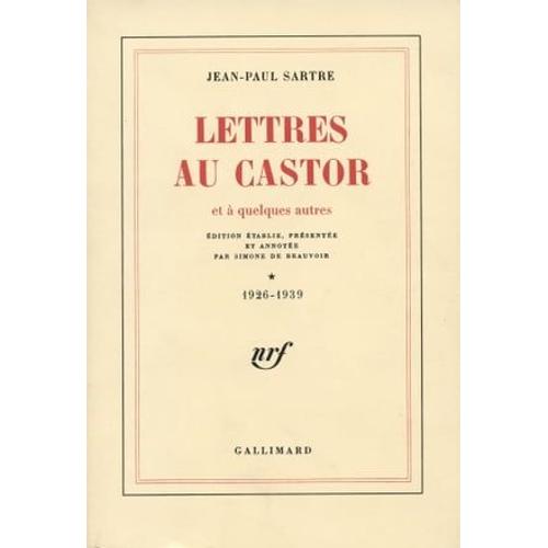 Lettres Au Castor Et  Quelques Autres (Tome 1) - 1926-1939   de Jean-Paul Sartre