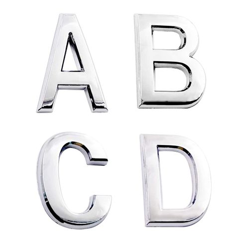 Lettres De L'alphabet Autoadhesives En Plastique, 5cm, Decoratives, A