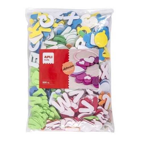 Lettres En Mousse Eva 35x2mm Adhsives 500 Pices - Apli Agipa