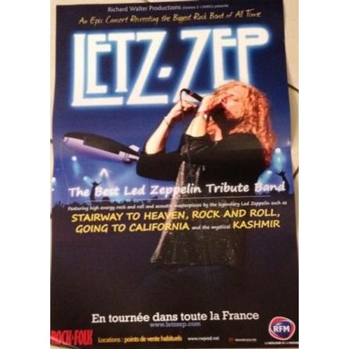 Letz-Zep - Tribute To Led Zeppelin - Affiche Musique / Concert / Poster