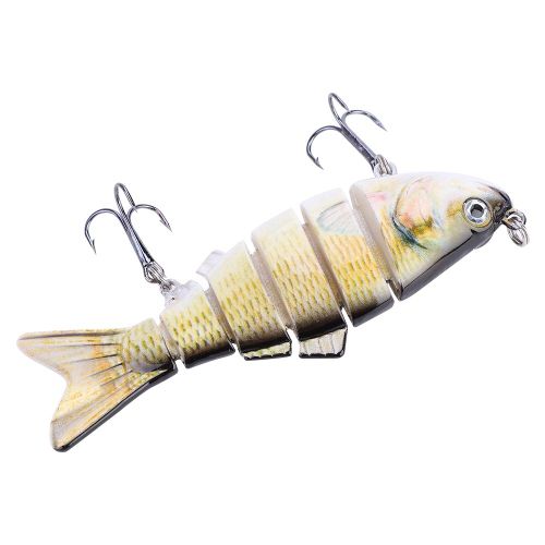 Leurres De Peche Durs, Sections Articulees, Appats Artificiels En Plastique, Nageurs Realistes, Ld6-03, 4#