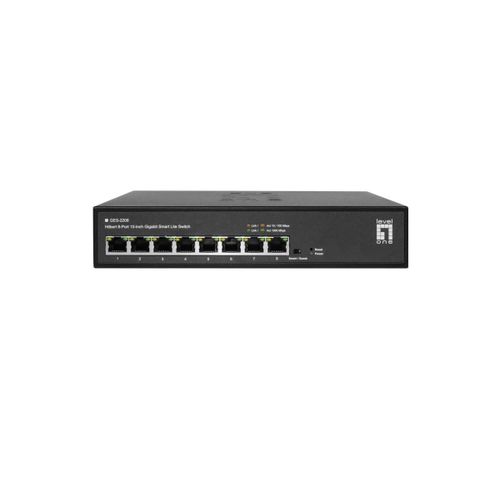 LevelOne Switch Smart Lite GES-2208 Hilbert 8 Porte Gigabit per Rete Ethernet