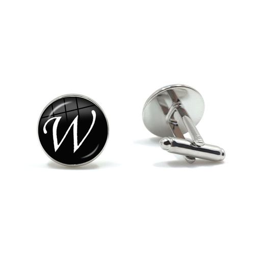 Lvent De Manchette Alphabet Simple Pour Hommes, A-Z De Mode Masculine, Bouton De Manchette De Lettre De Document Argent Pour Chemise De Gentleman Masculin, Boutons De Manchette De Mariage, Cadeaux