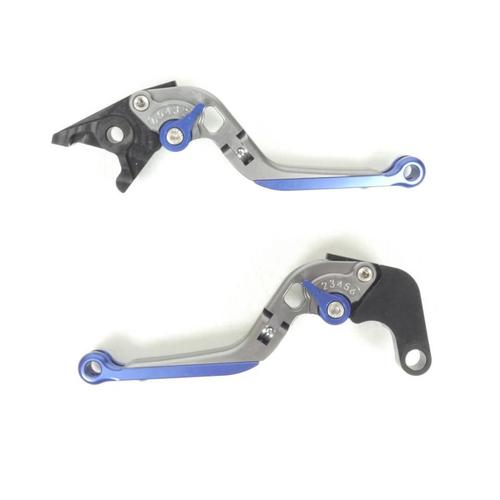 Levier Frein Droit Pour Moto Honda Cb 650 F Alu Cnc Gris Titane Bleu Neuf