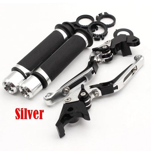 Leviers D'embrayage De Frein Pliants Rglables Pour Moto,Poignes De Guidon,Yamaha Yzf R1 2004 2005 2006 2007 2008 (Yzf R1) - Type Silver