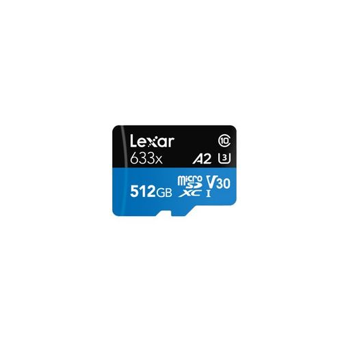 Lexar 633x 512 Go Microsdxc Uhs-i Classe 10
