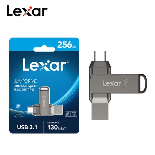LEXAR-Cl usb 3.1 type c pour tlphone et ordinateur,support  mmoire,lecteur flash d'origine d400,jusqu' 130 - 128 Go-A474