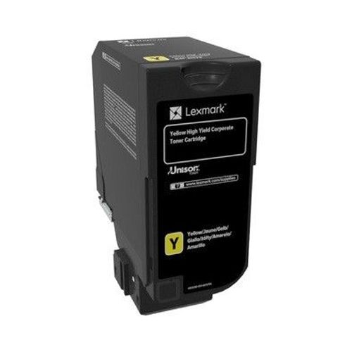 Lexmark -  Rendement lev - Jaune - Originale - Cartouche De Toner Lccp, Lrp, Entreprise Lexmark - Pour Lexmark Cx725de, Cx725dhe, Cx725dthe