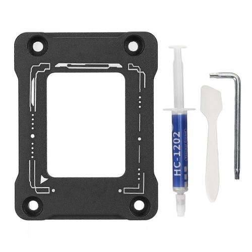 LGA170 Boucle de correcteur de flexion de processeur professionnel Cadre de correcteur de flexion avec pte thermique pour Intel 13e et 12e gnration noir