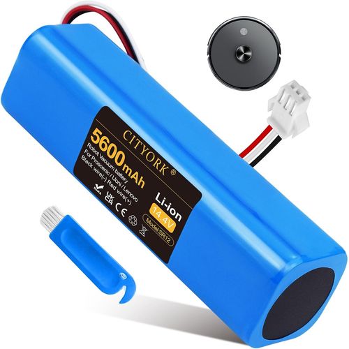 Li-Ion 14,4 V 5600Mah Batterie Pour Proscenic M7 Pro M8 Pro/Roidmi Eve Plus/Lydsto R1/ Viomi S9/ Uoni V980 Plus, Batterie Pour Neabot N2 N1/ Tesvor M1 Aspirateur Batterie[SSE7115581]