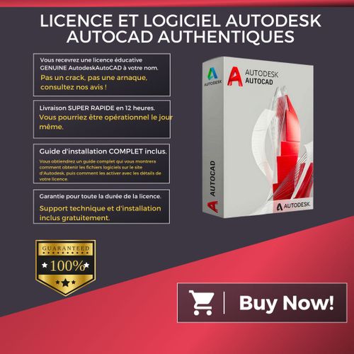 Licence Autocad 2024 | Windows / Mac Os | Livraison Numrique En 12 Heures | Guide De Tlchargement Du Logiciel Inclus | Version Franaise | Assistance  L'installation Incluse | Garantie Incluse