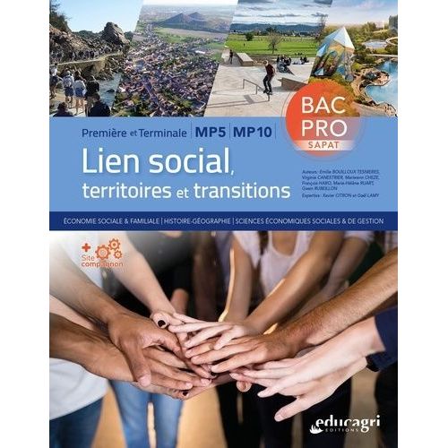 Lien Social, Territoires Et Transitions 1re Et Tle Mp5-Mp10 Bac Pro Sapat   de Bouilloux Tesnires Emilie  Format Beau livre 