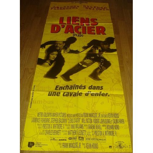 Liens D'acier - Affiche Originale De Cinma - Format 60x160 Cm - Un Film De Kevin Hooks Avec Laurence Fishburne, Stephen Baldwin, Will Patton, Robert John Burke, Robert Hooks - Anne 1996