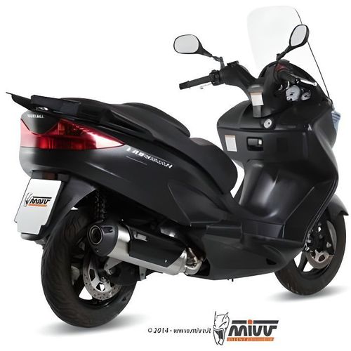 Ligne Complte Mivv Urban Inox Bross/Abs Noir Suzuki Burgman 125/200