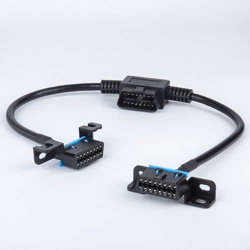 Ligne d'extension de l'interface OBD automobile Ligne de conversion OBD2 1/2 ligne de connexion Ligne d'extension de la fiche d'origine de la voiture 16 broches 16 noyaux