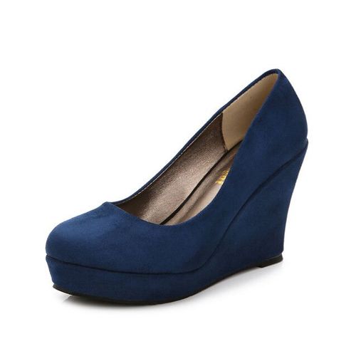 Lihuamao-Chaussures Escarpins Roses En Cuir Verni,Espadrilles Compenses,Plateforme,Talons Hauts,Travail,Ix,Mariage,Pour Femme - 34