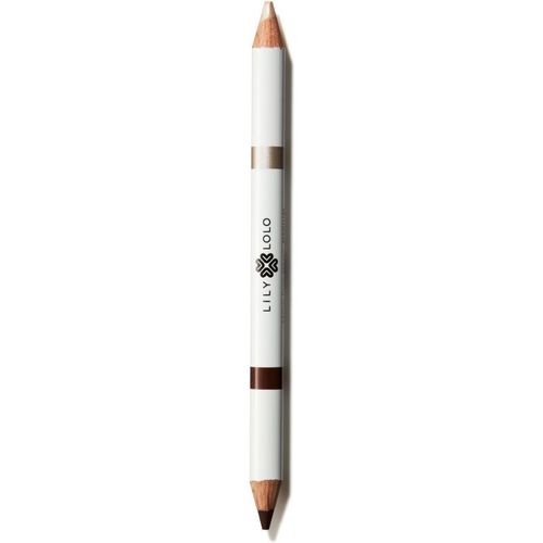 Lily Lolo Brow Duo Pencil Crayon Pour Sourcils Teinte Medium 1,5 G