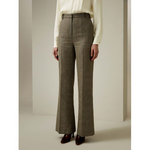 Lilysilk Pantalon Laine Et Soie Brun Cendr Convient Pour Le Bureau Mlange Soie-Laine Une Touche D'lgance Dans Votre Vie 38