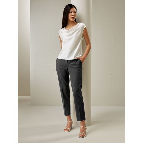 Lilysilk Top Soie Femme Blanc Sans Manches, Design Minimaliste Soie Charmeuse 22 Mm Un Toucher Incroyablement Doux Et Confortable 48