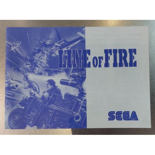 Line Of Fire - Notice Officielle Master System - Sega