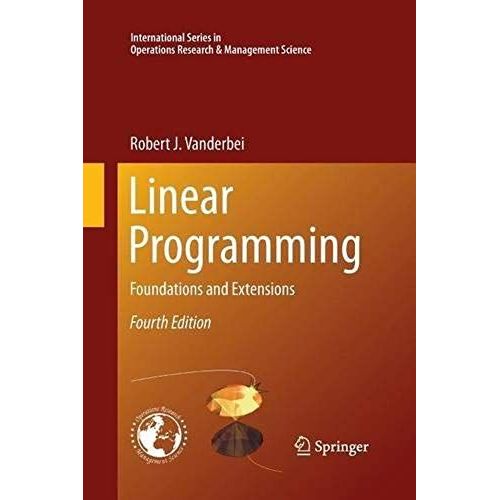 Linear Programming   de Robert J Vanderbei  Format Broch 