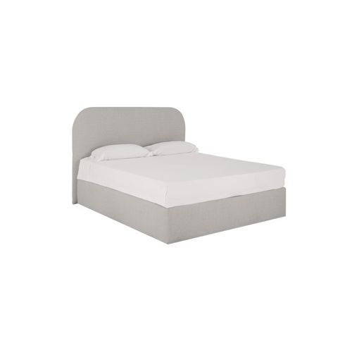 Lit Avec Coffre Gris Clair Pour Matelas 100x200cm