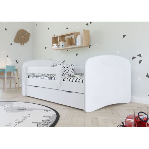 Lit Babydreams 2 Vert Uni Tiroir Et Matelas Inclus 140/70