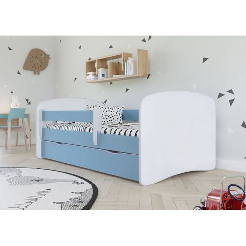 Lit Babydreams Bleu Sans Motif, Sans Tiroir, Sans Matelas 140/70
