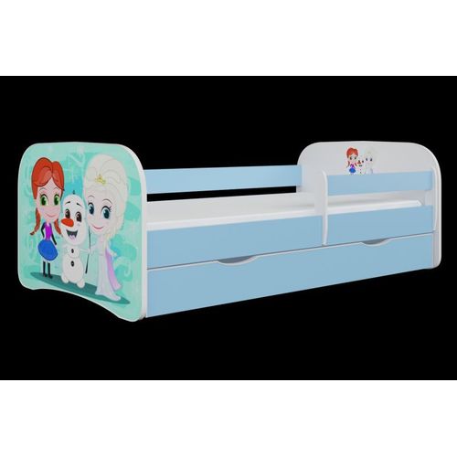 Lit Babydreams La Reine Des Neiges Bleu Avec Un Tiroir Sans Matelas 180/80