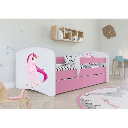 Lit Babydreams Licorne Vert Avec Un Tiroir Sans Matelas 140/70