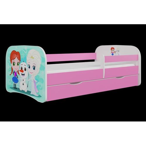 Lit Babydreams Pays Des Merveilles Rose Sans Tiroir, Sans Matelas 160/80