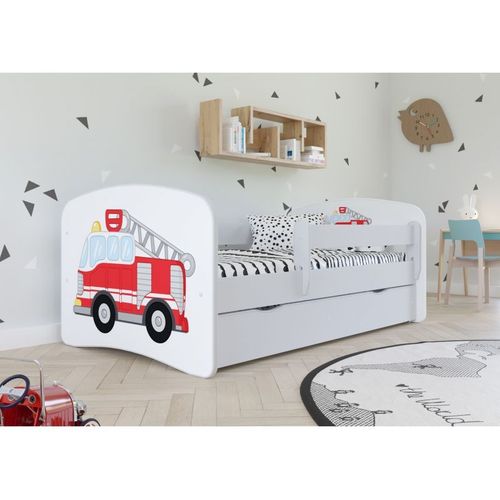 Lit Babydreams Pompier Vert Sans Tiroir Sans Matelas 140/70