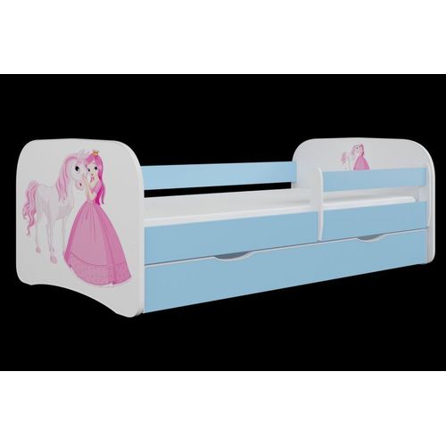 Lit Babydreams Princesse Bleu Cheval Sans Tiroir Sans Matelas 160/80