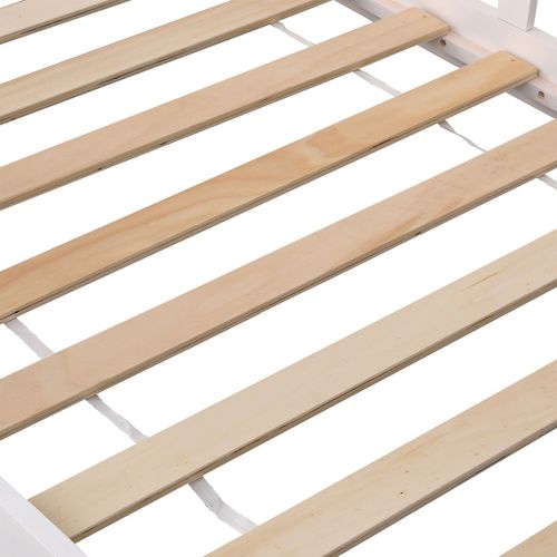 Lit Cabane Pour Enfant 190x90cm Blanc Avec Tiroirs Marceau