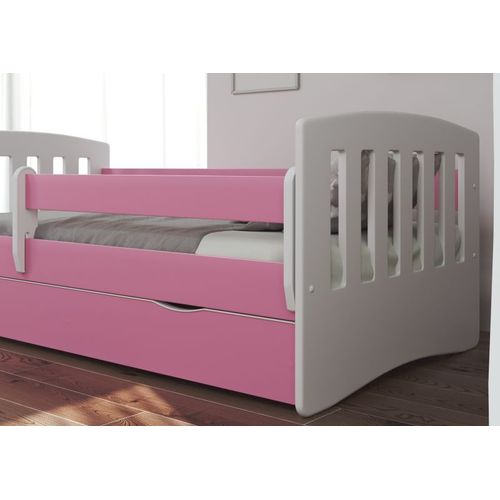 Lit Classique 1 Rose Sans Tiroir, Sans Matelas 180/80