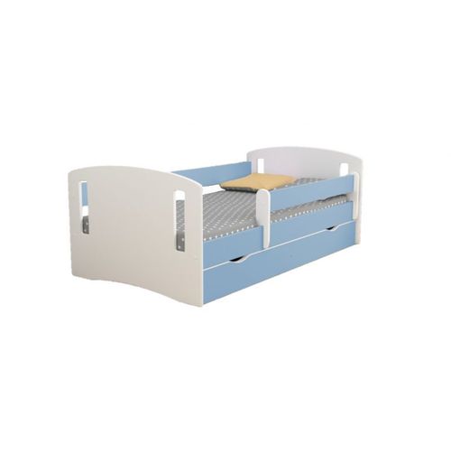 Lit Classique 2 Bleu Avec Un Tiroir Sans Matelas 180/80