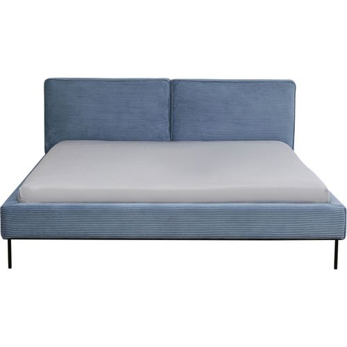Lit East Side Cord Ctel Bleu Kare Design Taille - 180x200cm