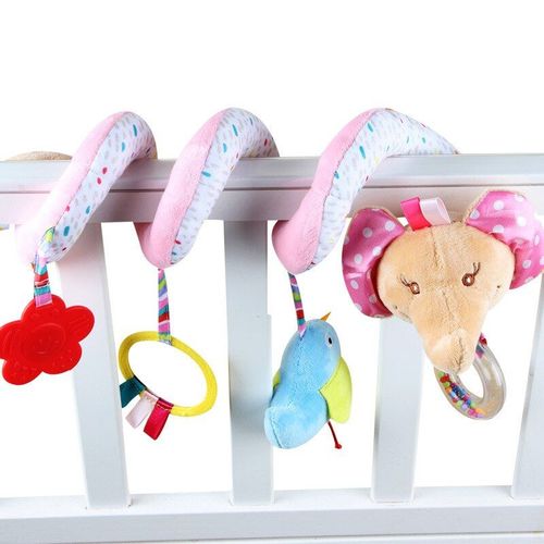 Lit lphant Pour Bb Animal Suspendu Autour Du Lit, Puzzle Multifonctionnel Hochet De Chevet Pour Nouveau-N, Jouet Pour Tout-Petit De 0  3 Ans