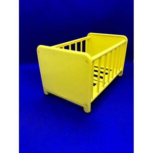 Lit Poupe Bb Timiny De Berchet Jaune  Barreaux Sommier  Lattes Plastique